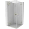 Mexen Lunar Duo shower enclosure 75 x 75 cm, transparent, gold - 834-075L-075P-50-00