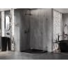 Mexen Lunar petokutna tuš kabina s lijevim vratima 90 x 80 cm, prozirna, gun metal - 831-090L-080P-95-00-L