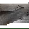 Mexen Lunar fünfeckige Duschkabine mit linkem Anschlag 90 x 80 cm, transparent, Gun Metal - 831-090L-080P-95-00-L