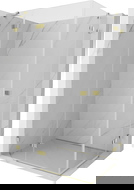 Mexen Lunar Duo draaideur douchecabine links 100 x 80 cm, transparant, goud - 834-100L-080P-50-00