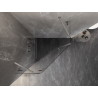 Mexen Lunar petokutna zaokretna lijeva tuš kabina 80 x 80 cm, prozirna, brušeni nikal - 831-080L-080P-97-00-L