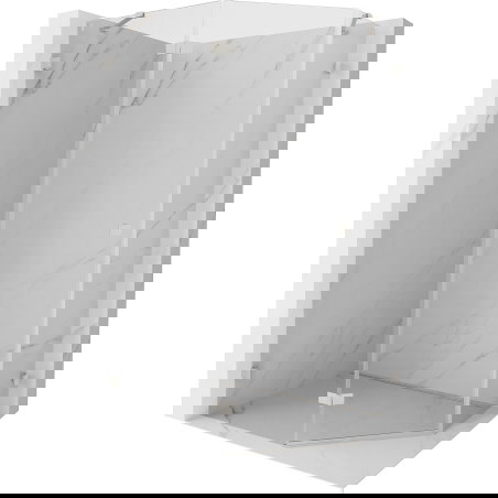 Mexen Lunar πενταγωνική καμπίνα ντους ανοιγόμενη αριστερή 90 x 80 cm, διαφανής,