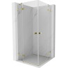 Mexen Lunar Duo hinged dušikabiin 100 x 100 cm, läbipaistev, kuldne - 834-100L-100P-50-00