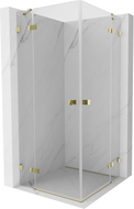 Mexen Lunar Duo hinged dušikabiin 100 x 100 cm, läbipaistev, kuldne - 834-100L-100P-50-00