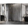 Mexen Lunar Duo hinged dušikabiin 100 x 100 cm, läbipaistev, kuldne - 834-100L-100P-50-00