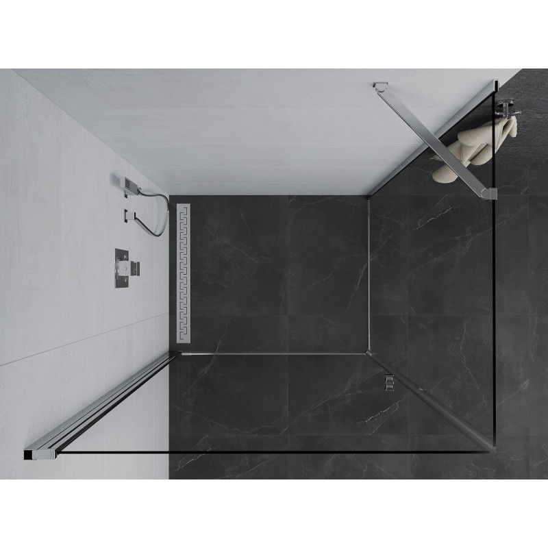 Mexen Pretoria cabine de douche battante 85 x 90 cm, transparent, chrome - 852-085-090-01-00