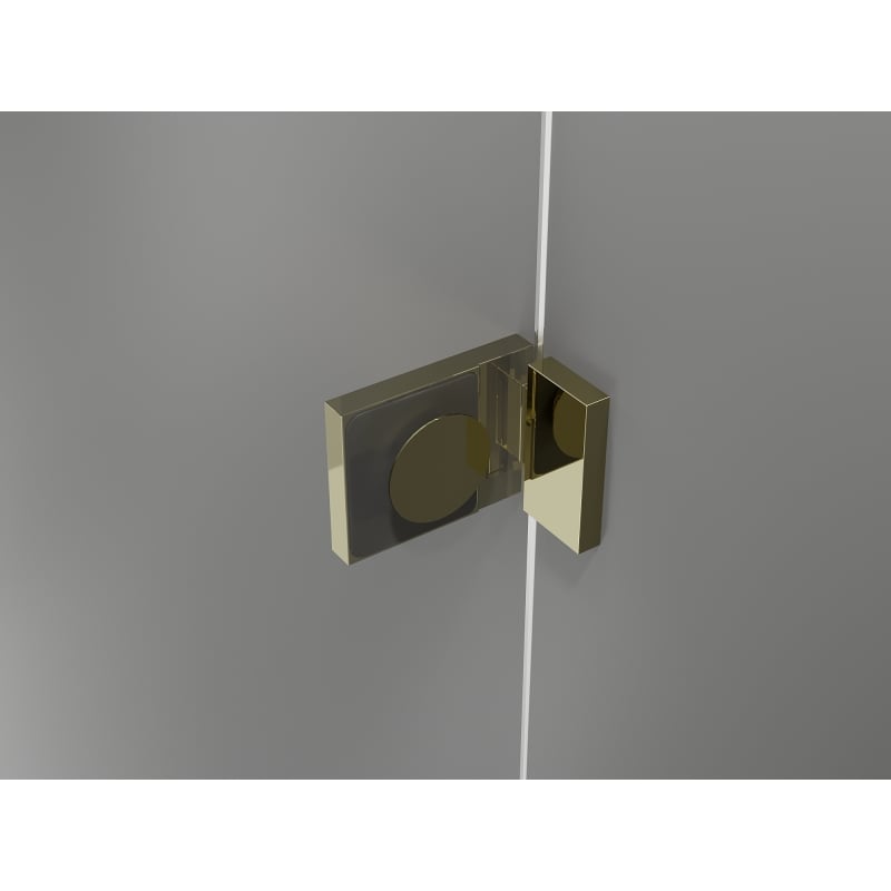 Mexen Lunar Duo tuš kabina sa preklopnim vratima lijeva 105 x 75 cm, prozirna, zlatna - 834-105L-075P-50-00