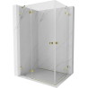 Mexen Lunar Duo kabina za tuš s lijevim otvaranjem 110 x 75 cm, prozirna, zlatna - 834-110L-075P-50-00