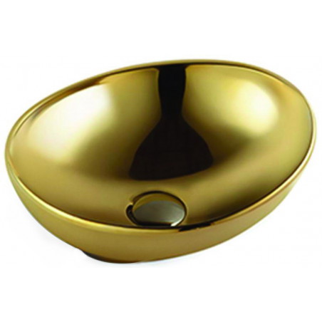 Mexen Elza opzetwastafel 40 x 33 cm, goud - 21014088