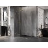 Mexen Lunar Duo scharnierende douchecabine 120 x 100 cm, transparant, goud - 834-120L-100P-50-00
