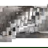 Mexen Lunar vijfhoekige douchecabine scharnierend rechts 80 x 80 cm, transparant, wit - 831-080P-080L-20-00-P