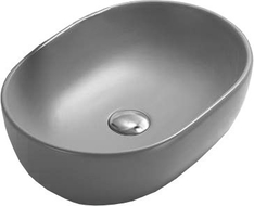Mexen Viki Aufsatzwaschbecken 48 x 35 cm, hellgrau matt - 21054861