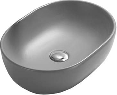 Mexen Viki lavello da appoggio 48 x 35 cm, grigio chiaro opaco - 21054861