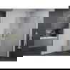 Mexen Pretoria douchecabine scharnierend 100 x 70 cm, transparant, chroom - 852-100-070-01-00