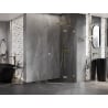 Mexen Lunar pentagonal shower enclosure, right hinged 80 x 80 cm, transparent, gold - 831-080P-080L-50-00-P
