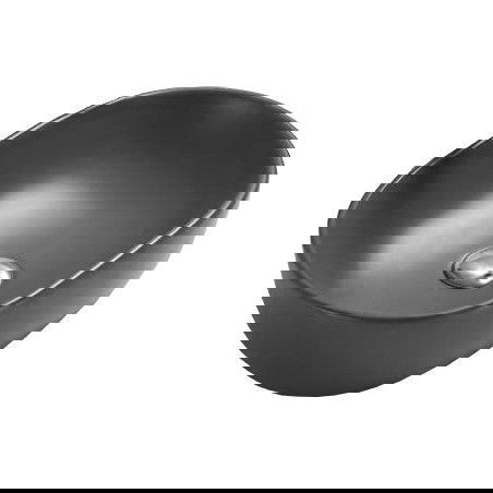 Mexen Viki νιπτήρας επιτραπέζιος 48 x 35 cm, σκούρο γκρι ματ - 21054871