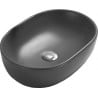 Mexen Viki lavabo à poser 48 x 35 cm, gris foncé mat - 21054871