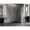 Mexen Lunar cabine de douche pentagonale battante droite 90 x 90 cm, transparent, dorée - 831-090P-090L-50-00-P