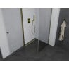 Mexen Pretoria tilt shower cabin 90 x 90 cm, transparent, gold - 852-090-090-50-00