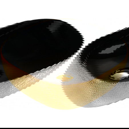 Mexen Vera lavabo da appoggio 42 x 42 cm, oro/nero - 21074177