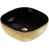 Mexen Vera countertop washbasin 42 x 42 cm, gold/black - 21074177