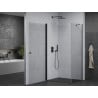 Mexen Pretoria draaibare douchecabine 70 x 110 cm, transparant, zwart - 852-070-110-70-00