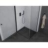 Mexen Pretoria Shower Enclosure Hinged 80 x 90 cm, Transparent, Black - 852-080-090-70-00