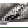 Mexen Lunar vijfhoekige, rechts scharnierende douchecabine 100 x 100 cm, transparant, geborsteld goud - 831-100P-100L-55-00-P