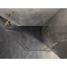 Mexen Lunar viiepoolne dušinurk, parempoolne, 100 x 100 cm, läbipaistev, harjatud kuldne - 831-100P-100L-55-00-P