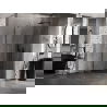 Mexen Lunar Eckdusche rechts öffnend 80 x 80 cm, transparent, gebürstetes Gun Gray - 831-080P-080L-66-00-P