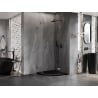 Mexen Lunar pentagonal right-hinged shower cabin 100 x 100 cm transparent, brushed gun gray - 831-100P-100L-66-00-P