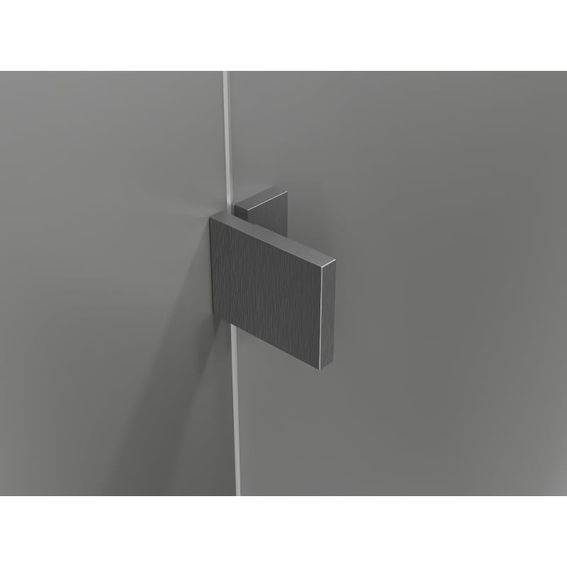 Mexen Lunar kabina prysznicowa pięciokątna uchylna prawa 100 x 100 cm transparent, gun gray szczotkowany - 831-100P-100L-66-00-P