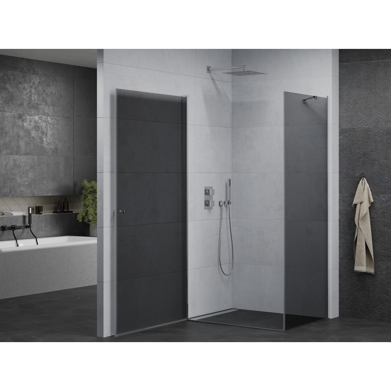 Mexen Pretoria avatav dušikapp 70 x 80 cm, grafiit, kroom - 852-070-080-01-40