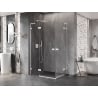 Mexen Lunar L Duo shower cabin hinged 100 x 70 cm, transparent, white - 834L-100L-070P-20-00