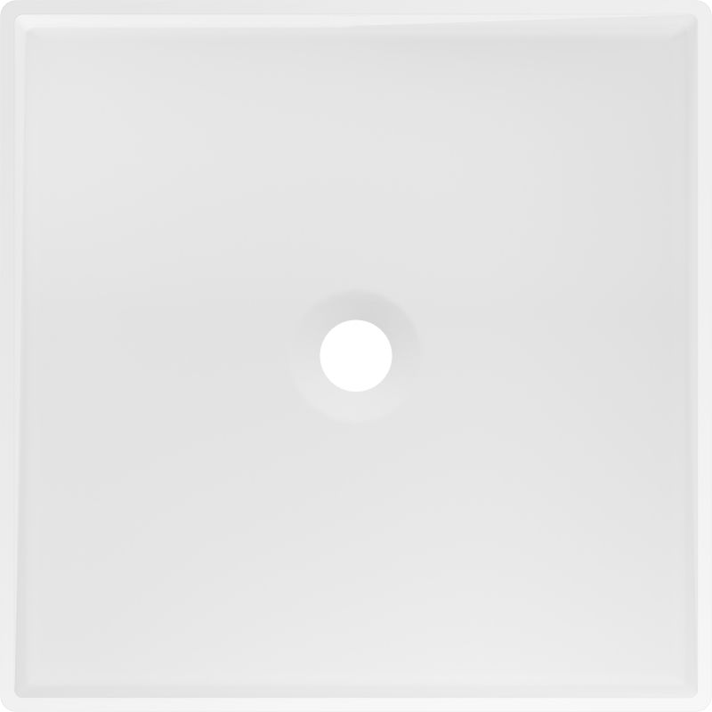 Mexen Xola-2 lavandino autoportante in conglomerato 45 x 45 cm, bianco opaco - 26594500