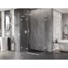 Mexen Lunar L Duo cabine de douche pivotante 110 x 80 cm, transparent, blanc - 834L-110L-080P-20-00