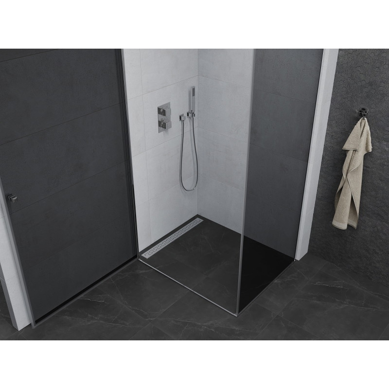 Mexen Pretoria avamiseen dušinurk 90 x 110 cm, grafiit, kroom - 852-090-110-01-40