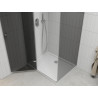 Mexen Roma avatav dušikabiin 80 x 70 cm, grafiit, kroom + Flat dušialus, valge - 854-080-070-01-40-4010