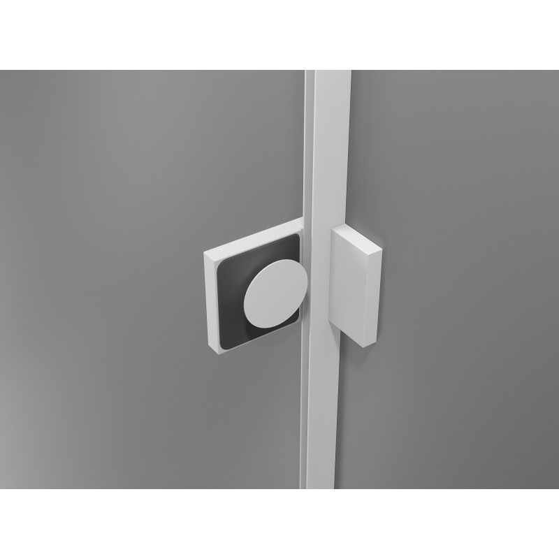 Mexen Lunar L Duo levo odpirna tuš kabina 120 x 105 cm, prozorna, bela - 834L-120L-105P-20-00