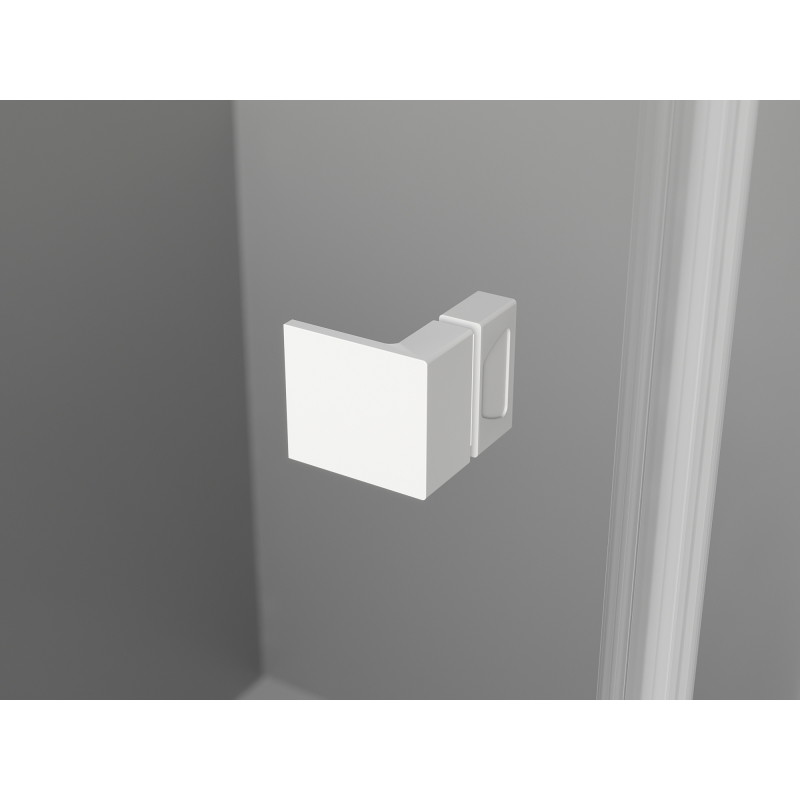 Mexen Lunar L Duo kabina prysznicowa uchylna lewa 120 x 115 cm, transparent, biała - 834L-120L-115P-20-00