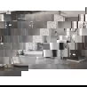 Mexen Lunar L Duo Duschkabine schwenkbar 120 x 120 cm, transparent, weiß - 834L-120L-120P-20-00