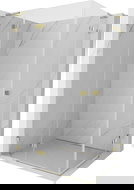 Mexen Lunar L Duo cabina doccia a battente sinistra 85 x 70 cm, trasparente, oro - 834L-085L-070P-50-00