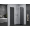 Mexen Pretoria 90 x 90 cm Hinged Shower Cabin, Graphite, Chrome - 852-090-090-01-40