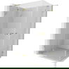 Mexen Lunar L Διπλή αριστερή καμπίνα ντους 95 x 85 cm, διαφανές, χρυσό