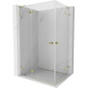 Mexen Lunar L Duo dušinurk, vasak 100 x 70 cm, läbipaistev, kuldne - 834L-100L-070P-50-00