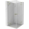 Mexen Lunar L Duo hinged shower cabin 100 x 100 cm, transparent, gold - 834L-100L-100P-50-00