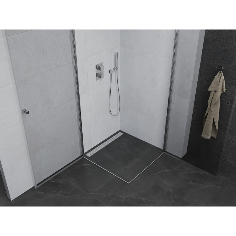 Mexen Pretoria Duo cabine de douche à charnières 80 x 80 cm, transparent, chrome - 852-080-080-02-00