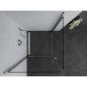 Mexen Pretoria Duo glazen douchecabine draaibaar 80 x 80 cm, transparant, chroom - 852-080-080-02-00