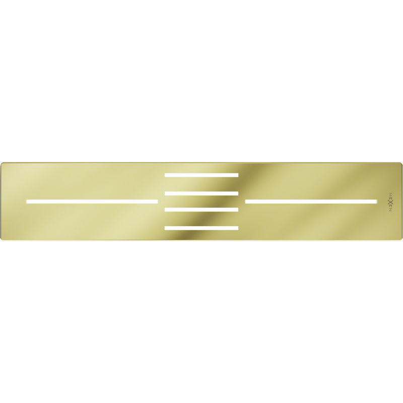 Mexen Toro afdekstrip voor douchebak 100-120 cm, goud - 43910050
