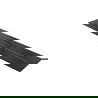 Mexen Toro Abdeckung für Duschwanne 100-120 cm, schwarz - 43910070